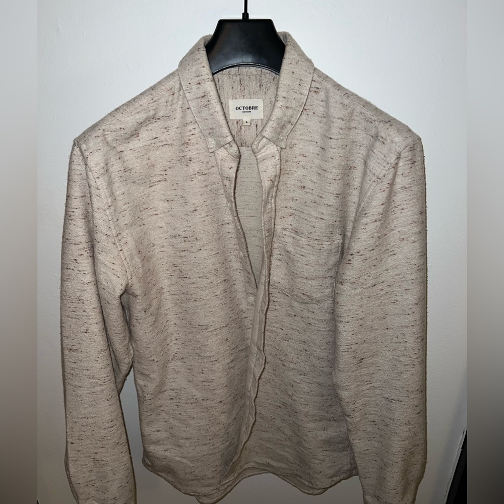 Octobre Éditions Cream Flannel Shirt